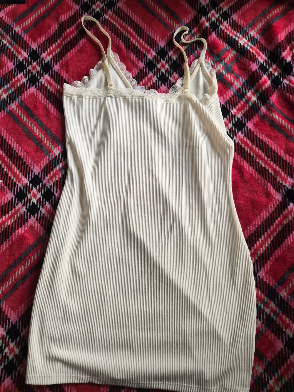 H&M Cream Ribbed Mini Dress - Picture 3 of 3